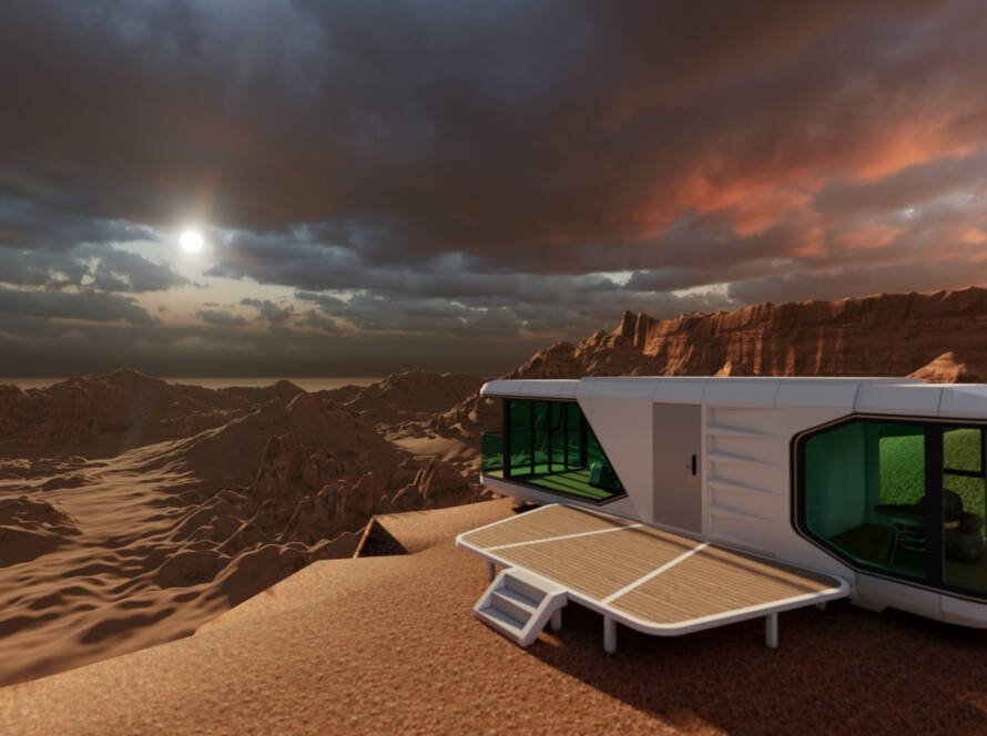 domek kapsułowy kanion